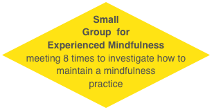 Small Group  for Experienced Mindfulness meeting 8 times to investigate how to maintain a mindfulness practice 